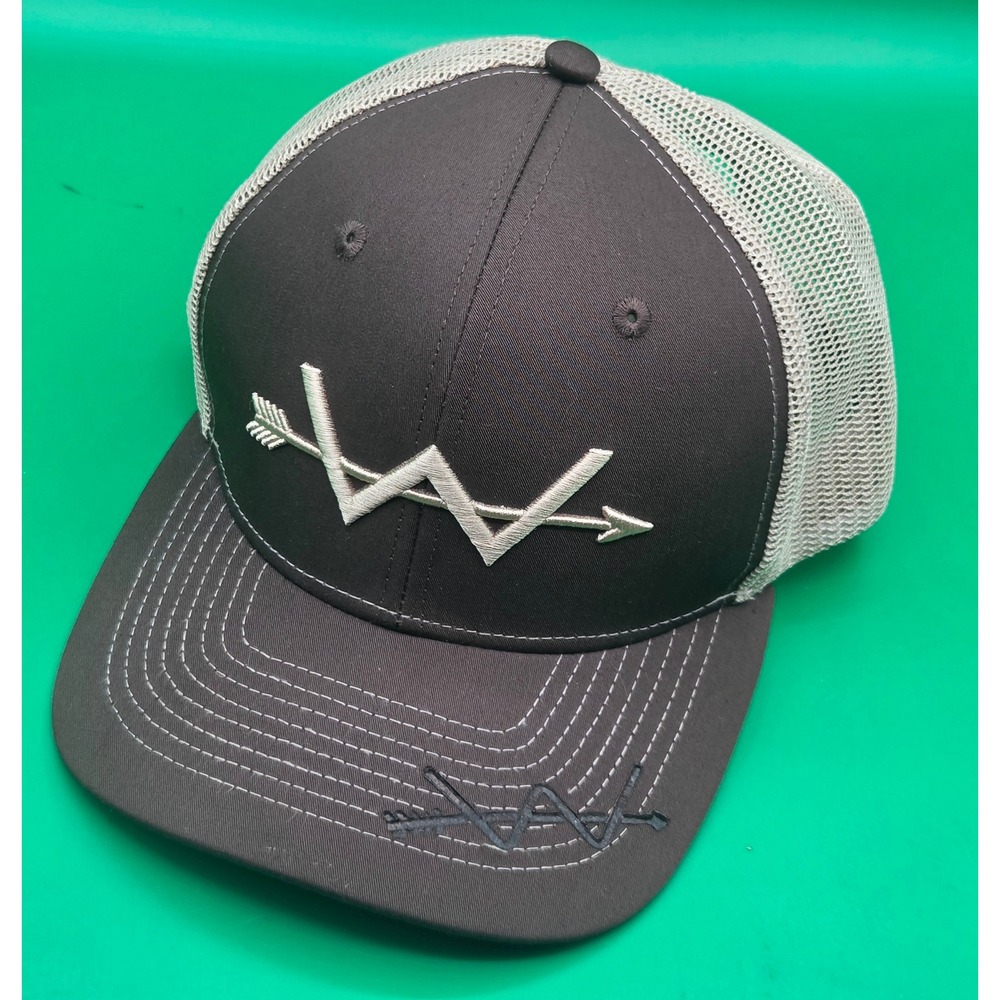 Webb Western Brown Tan Mesh Snapback Trucker Hat Embroidered Logo Cap